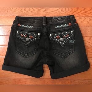 Miss Me black shorts girls 14